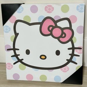 Hello Kitty Canvas Print 12x12in NWT